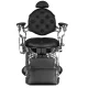 Gabbiano Giulio Barber Chair, Black