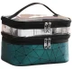 Travel Cosmetic Case with Compartments, green
