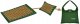 NEO Sport NS-902 Acupressure Acupuncture Massage Mat Set with Pillow, 70x44cm, Green/Gold