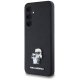 Karl Lagerfeld Samsung Galaxy A35 Case Saffiano Karl&Choupette Pin, Black
