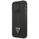 Guess Saffiano Triangle Logo Case for iPhone 14 Pro Max - Black