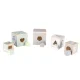 Wooden Stacking Blocks Tower and Shape Sorter, Educational Pyramid Toy 2+