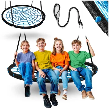 Neo-Sport NS-104 Spider Web Nest Swing 120 cm for Kids and Adults