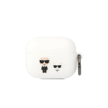 Karl Lagerfeld AirPods Pro Cover Silicone Karl & Choupette White
