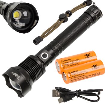 Bailong X92 Tactical Military Flashlight CREE XHP90 LED, 1000m, Zoom