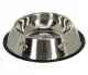 Metal Bowl for Dogs and Cats with Rubber Base, 150 ml, Silver