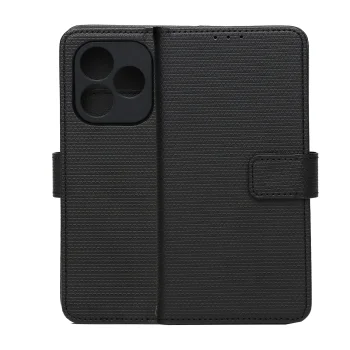 Smart Triangle Wallet Case for Honor 600 / Honor 600 Pro, Black