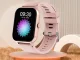 Unisex Sports Smartwatch with Bluetooth Calling, Silicone Strap, Pink