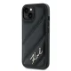 Karl Lagerfeld iPhone 15 / 14 / 13 Case Diagonal Quilted Script, Black