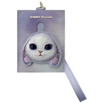 Nimmy Big Eyed Pet 2.0 Rabbit Card Wallet, Purple