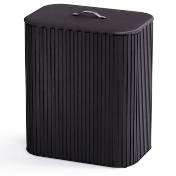 Joseph Joseph Tota Twin Luxe 90L Laundry Sorter Basket, Black