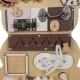Kruzzel 22584 Educational Toy Wooden Manipulation Sensory Busy Board, Bear