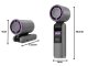 Portable Mini USB Fan with 199 Speeds and Display, Black