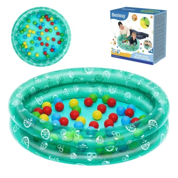 Inflatable Children's Pool with Balls Bestway 51141, 91x20 cm, Pink