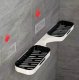 Bathroom and Kitchen Shelf Storage, Black