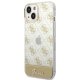 Guess 4G Pattern Script Case for iPhone 14 Plus, Gold