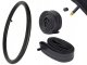 Bicycle inner tube 28 x 1.75/2.125 with Schrader valve, butyl, black
