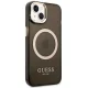 Guess GUHMP14SHTCMK Gold Outline MagSafe Case for iPhone 14 Black/Gold