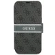 Guess 4G Stripe Folio Case for iPhone 13 mini, Grey