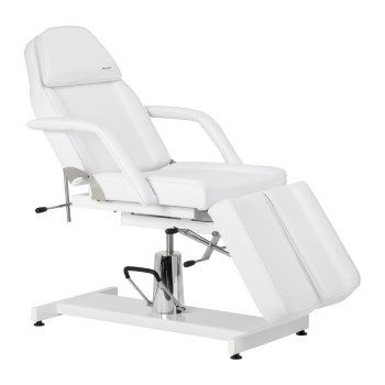 Sillon 210 Hydraulic Pedicure Chair with Split Footrest, White