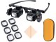 Head Magnifier Glasses with 2 LED Lights 2x 6x 8x 12x 24x