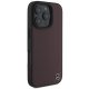 Mercedes iPhone 16 Pro Max Case Wood Imitation Leather MagSafe, Red
