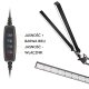 Adjustable LED Desk Lamp 24W with Clamp and Swing Arm, Black