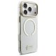 Guess IML Glitters Script Strap MagSafe Phone Case Cover iPhone 17 Pro Max - Clear