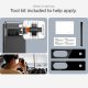 Google Pixel 7a Spigen Optik.Tr CAmera Protector 2-Pack with Frame, Black