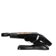 Sillon Lux 273b Electric Beauty Chair with 3 Motors and Stool 304, Black