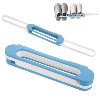 Wall-Mounted Slipper and Towel Holder, Foldable, 28-71 cm
