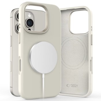 Tech-Protect Silicone Pure MagSafe vāciņš Apple iPhone 16 Pro, Bēšs