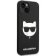 Karl Lagerfeld Silicone Choupette Head MagSafe Case for iPhone 14 Plus, Black