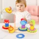 Bakalu Wooden Zoo Sorter with Gears and Geometric Shapes