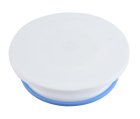 Rotating Cake Stand for Decorating and Serving, 28 cm, White