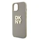 DKNY iPhone 15 / 14 / 13 Case Wrist Strap Stock Logo, Beige