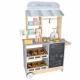 Wooden Kids Play Shop and Food Truck with Ice Maker on Wheels