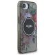 Guess IML Flowers MagSafe Case for iPhone 16e - Black
