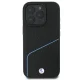 BMW Signature Leather Textured & Line MagSafe Case for iPhone 16 Pro - black
