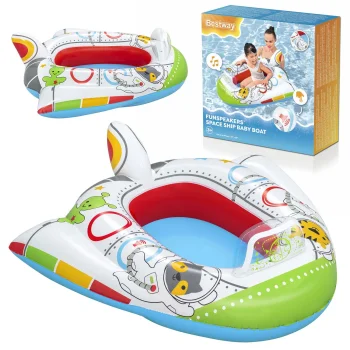 Kids Inflatable Boat Spaceship Bestway 34178, 104 x 99 cm