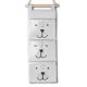 Nukido Hanging Toy Organizer NK-403 for Kids Room, Grey