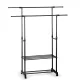 Massido 686200 Mobile Clothes Rack, Black