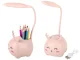 Kids LED Night Light with Organizer and Phone Stand, Pink