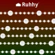 Ruhhy 22499 Christmas Tree Pearl Garland 5m, White
