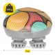 4FIZJO Waterproof Electric Head and Scalp Massager, Multicolor