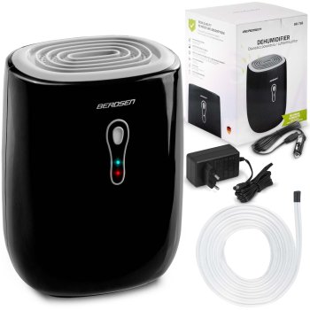 Air Dehumidifier, Moisture Absorber, Berdsen BR-75B, Black-Grey