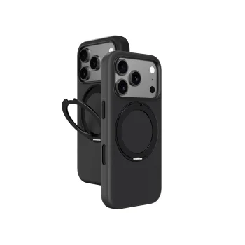 AmazingThing Cloudie iPhone 17 Pro Case with Stand, Black