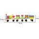 Wooden Toy Train Sorter with Blocks, 30cm