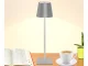Wireless Touch LED Table Lamp, 3 Light Colors, Silver