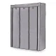 ModernHome Large Fabric Wardrobe with Shelves and Hanging Rods